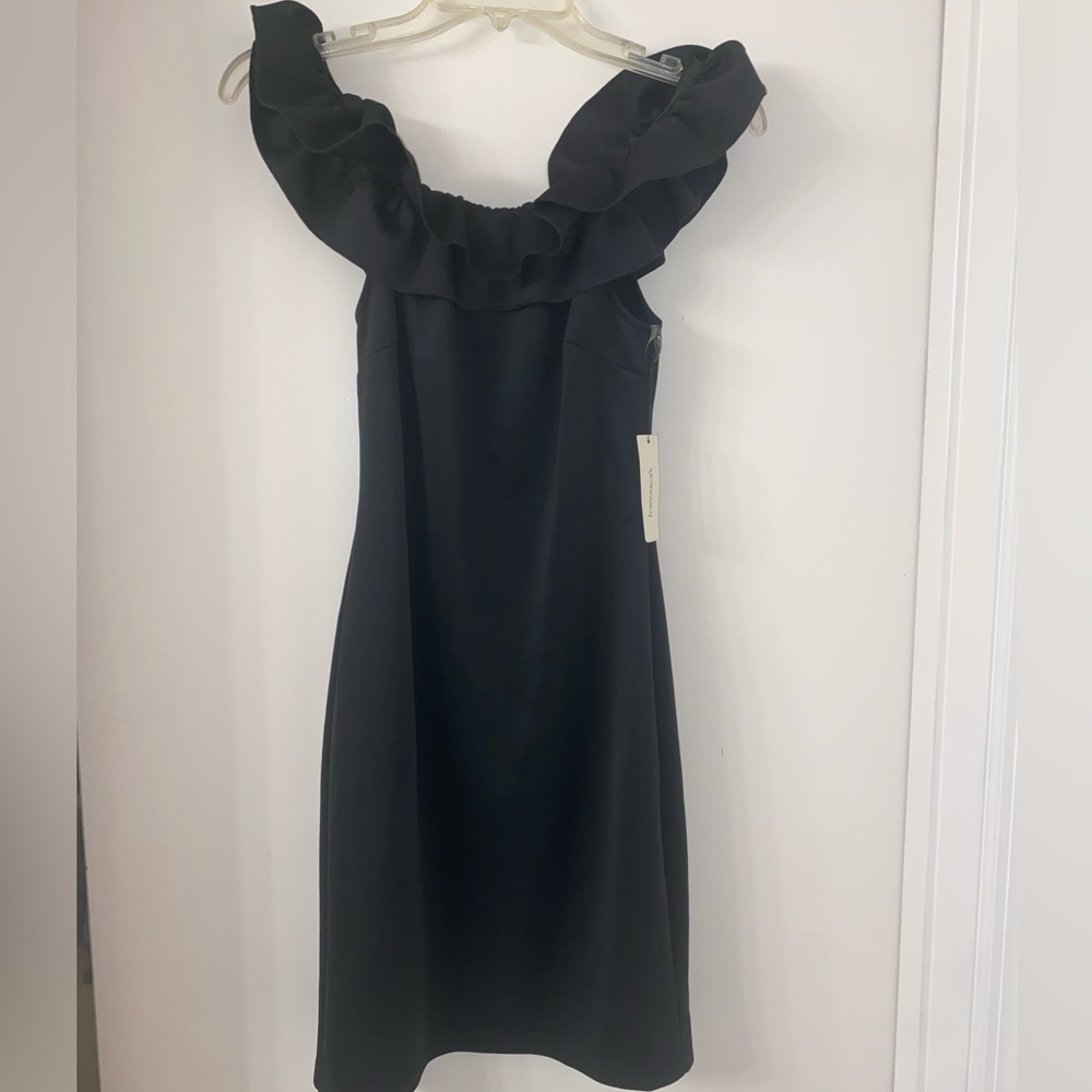 Black cocktail dress size S. With tags